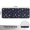 thumbnail image 5 of Kitchen Rugs Sets Of 2,Dark Blue Moon Pattern Anti Fatigue Kitchen Mat Rugs Non Slip Washable,Decorative Kitchen Floor Mats for Kitchen,Sink,Laundry,17"x47"+17"x47", 5 of 5