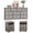 10 drawer dresser+2pcs nightstands, variant on LGHM 3 Piece Bedroom Dresser Set, 10 Drawer Dresser and 2 Drawers Nightstand set of 2, Gray Wash