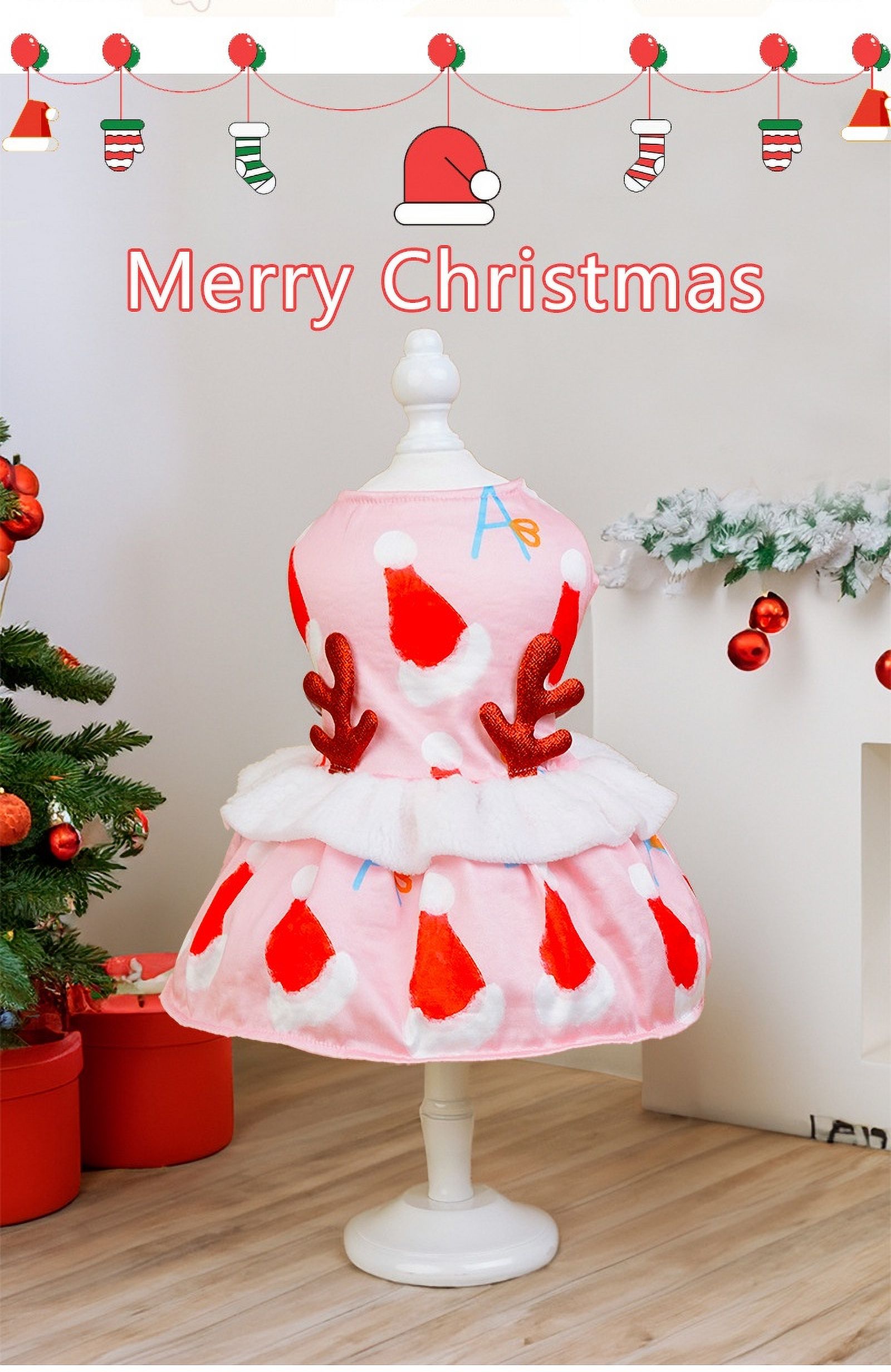 Pet Christmas, Dog Clothes, Christmas Skirt, Winter New Year's Clothing, Pet Clothes, Clothing
