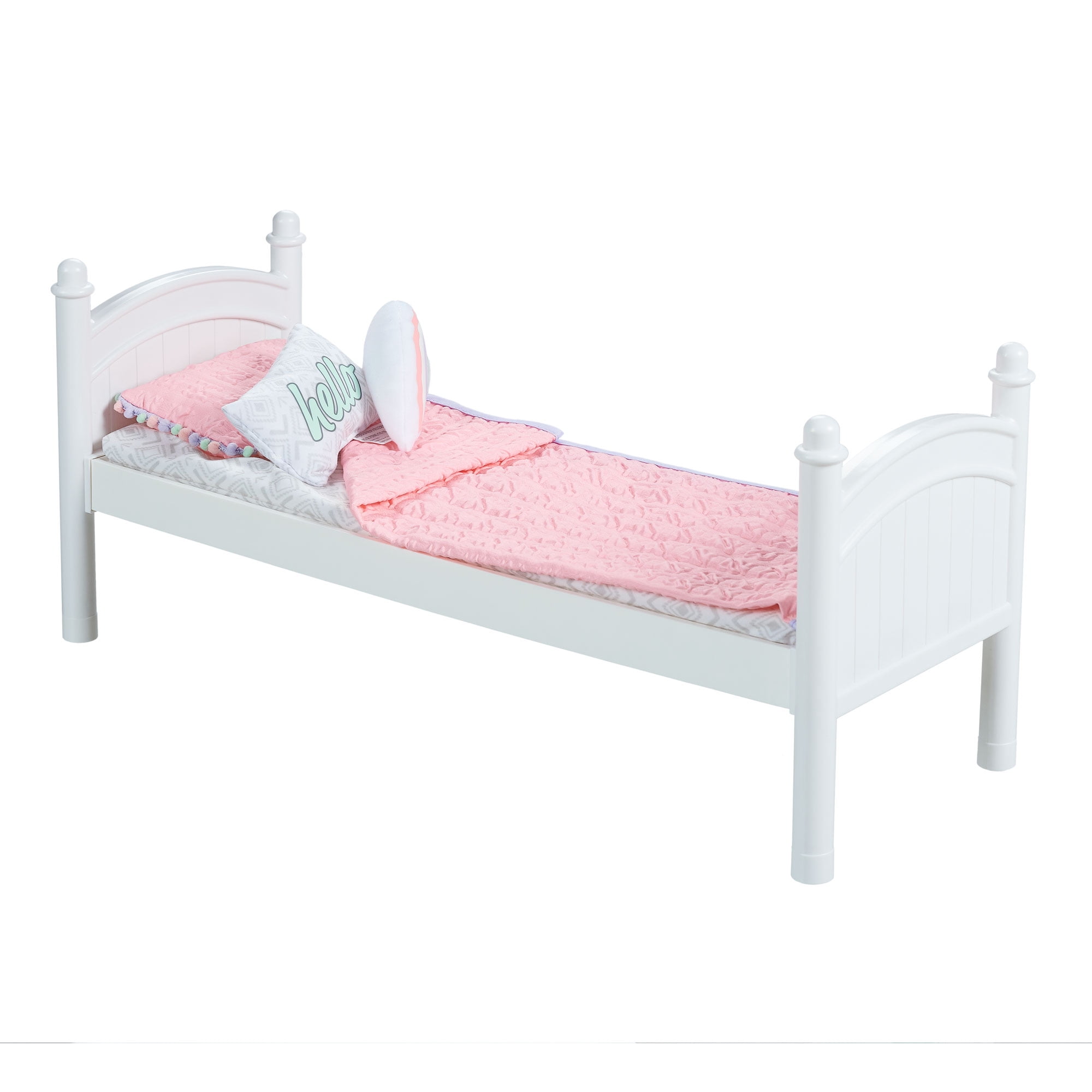 Dolls bedding White/Pink Mattresses for dolls prams or dolls cots various sizes 