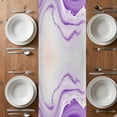 thumbnail image 6 of Purple Modern Wavers Table Runner - 72 Inch Long, Kitchen Dining Table Runner Dresser Scarves, Abstract Water Ripple Fluid Art Farmhouse Decor for Coffee Tables Wedding Party Banquet, 6 of 8
