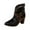 Black, variant on Fall Boots Style Ankle Boots with Back Zipper and Heel Ideal for Casual Wear and Fashion Forward