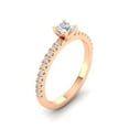 thumbnail image 2 of 1/2 Carat TW Round Natural Diamond Engagement Rings in 10k Rose Gold, 2 of 5