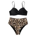 thumbnail image 4 of REORIAFEE Sexy Bathing Suit for Women Resort Wear Swimsuit Push Up Bikini Padded Swimwear Beachwear Set Khaki L, 4 of 6