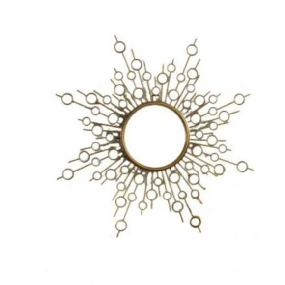 Star Mirror made of iron and mirrored glass