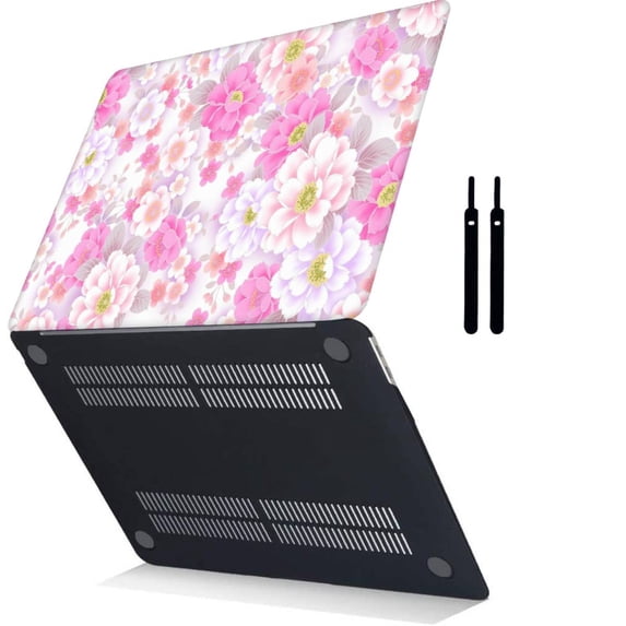 Plastic Protective Case Hard Cover Only for 2017 - 2010 Release Old Version MacBook Air 13" Not Retina Display Cable Tie Model: A1369/A1466 Flower 60