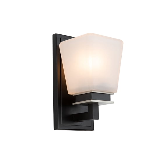 AC11611BN Artcraft Lighting Eastwood - 1 Light Wall Mount-Black/Brushed Nickel Finish