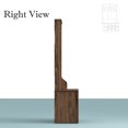 thumbnail image 4 of OXYLIFE Hall Tree with Storage Bench, Wood Entryway Coat Rack with 7 Hooks and 10 Storage Cubes, Walnut, 4 of 6