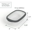 thumbnail image 3 of Totally Kitchen Rectangle Food Containers, Dark Grey, 20 Pcs, 3 of 10