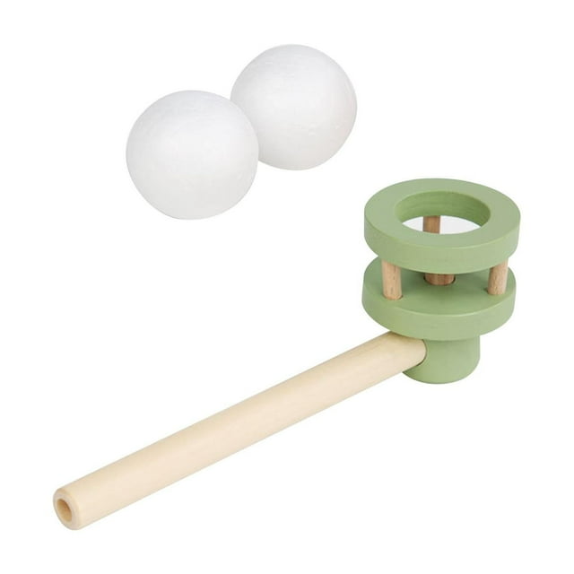 Juguete de pelotas que soplan, pelota suspendida que sopla, juguete interactivo de pelota flotante que sopla verde