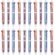 thumbnail image 1 of 20 unidades de bolígrafos retráctiles multicolores: 6 en 1 bolígrafos multicolor, 0,7 mm tinta multicolor para oficina para dibujar y escribir para estudiantes, niños, oficina, suministros escola, 1 of 5