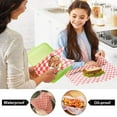 thumbnail image 3 of 100 piezas de papel para envolver alimentos grasa impermeable Deli Sandwich Wrap papel encerado papel para envolver 11.02 * 10.24 pulgadas para hamburguesa pizza pan carne fruta cocina camping hogar, 3 of 5