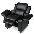 thumbnail image 5 of Costway PU Leather Kids Recliner with Armrest & Headrest Lounge Black, 5 of 10