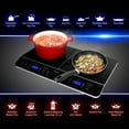 thumbnail image 3 of Rosewill Dual Induction Cooktop Burner, 1800W Double Electric Stove Tops, Digital Touch Sensor Panels for Independent Settings, Timer, Auto Shut-Off, Child Safety Lock, Energy & Time Saving., 3 of 7