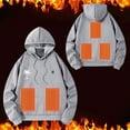 thumbnail image 2 of RongHuan Heated Hoodie for Mens Rechargeable Heating Hooded Pullover Winter Warm Print Sweatshirt More Zones Heating Hoodies, 2 of 9