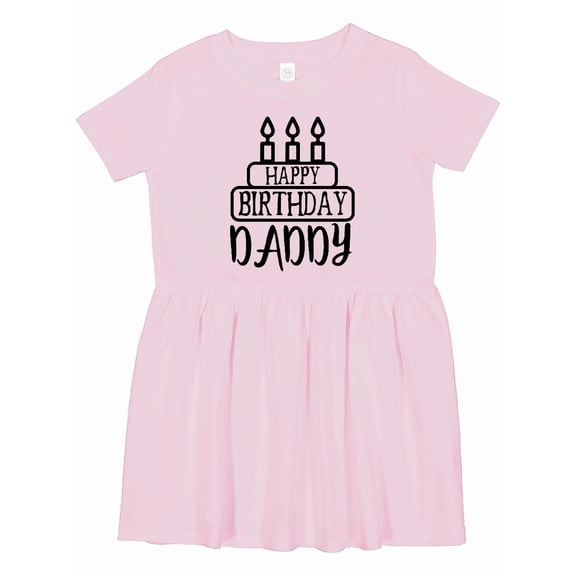 Inktastic Happy Birthday Daddy Girls Toddler Dress
