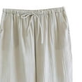 thumbnail image 3 of Men's Comfy Gauze Pajamas Pants - Loose Elastic Waist Lounge Pj Bottoms Summer Soft Sleepwear with Pockets, 3 of 4