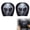 C, variant on 2 PCS Car Headrest Cover, Funny Scary Monster Face Black Head Rest Cover, Soft Polyester Fabric Stretchy Washable Headrest Protector Universal Fit to All Car Suvs Truck Van
