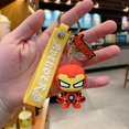 thumbnail image 1 of LLavero de dibujos animados de Marvel, Spiderman, Iron Man, Hero, Anime, vengadores, Spiderman, figura de Metal, joyería para llaves de coche, juguetes Gif, 2022 qiuyongming unisex, 1 of 2