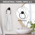 thumbnail image 2 of Set de herrajes para baño CADUKE Industrial, 10 piezas, color negro, 2 of 7
