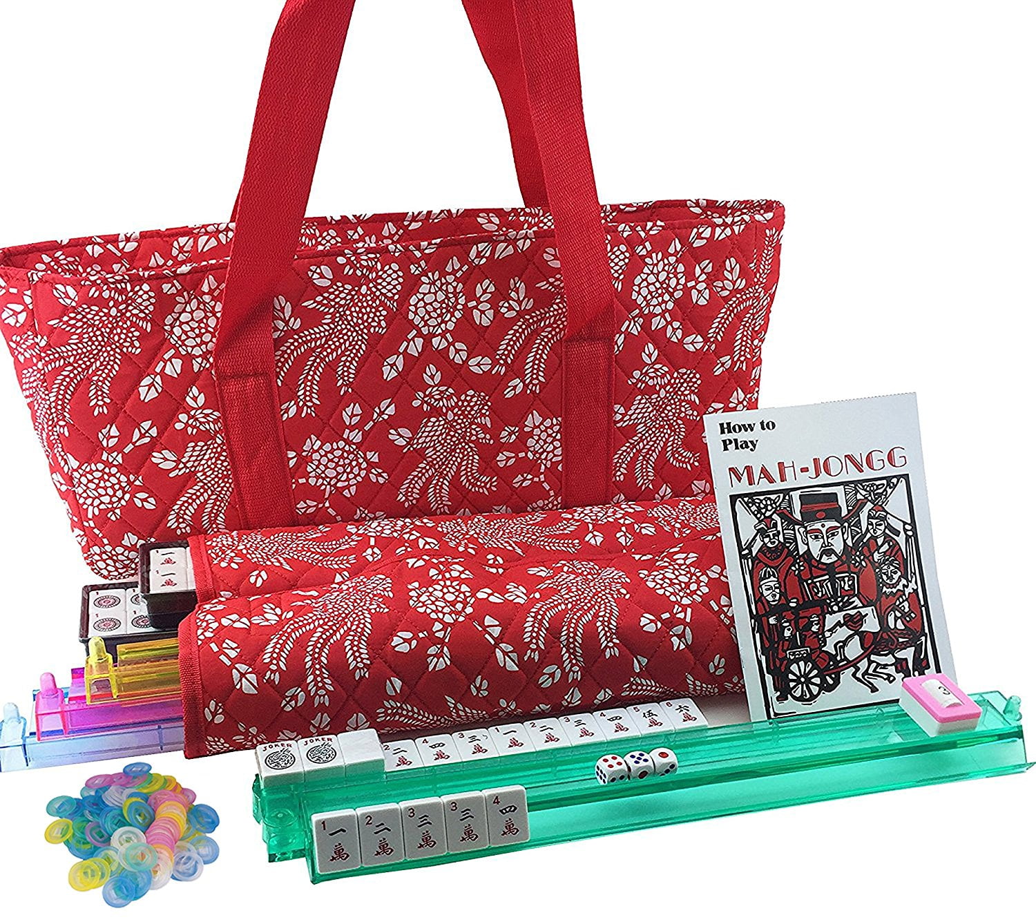 brand-new-complete-american-mahjong-set-in-red-phoenix-bag-166-tiles