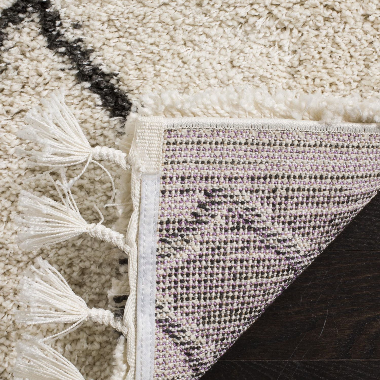 Safavieh Moroccan Fringe Lavern Tapis Géométrique Shag