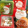 thumbnail image 4 of ACDANC Christmas Cookie Tins with Lids Large Christmas Cookie Boxes Metal Christmas Empty Tins Santa Tinplate Xmas Gift Box for Christmas Holiday Candies Treats Cookie Storage Container, 4 of 7