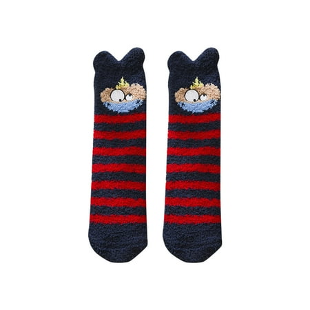 

Women Coral Socks Winter Cute Thick Floor Socks Adult Home Socks