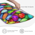 thumbnail image 5 of Easygdp Colorful Easter Eggs1 Envelope Closure Pillowcase - 20x36in, Queen Pillowcase, Breathable, Stain-Resistant, Wrinkle-Free, 5 of 9