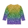 thumbnail image 4 of T-Shirt pour Femmes, Haut à Manches Courtes Col Rond Imprimé Humour Vintage avec Mélange Polyester-Spandex, Léger et Respirant, Idéal pour le Printemps Été Usage Quotidien, 4 of 8