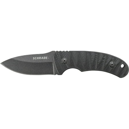 Schrade SCHF57 6.3in Steel Full Tang Fixed Blade Knife with 2.6in Drop Point Blade and G-10 Handle for Outdoor Survival, Camping and EDC (Best Schrade Survival Knife)
