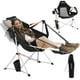 thumbnail image 1 of KingCamp Hamaca Sillas de camping con reposapiés, silla plegable con marco de aleación de aluminio, asiento alto acolchado ajustable con almohada, mecedora con portavasos en el reposabrazos, 1 of 5