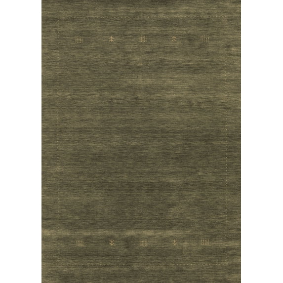 Ahgly Company Indoor Rectangle Abstract Brown Contemporary Area Rugs, 4' x 6'