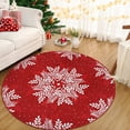 thumbnail image 4 of Christmas Area Rug, Non-Slip Washable Snowflake Living Room Rug, Soft Low Pile Rug Holiday Decor Xmas Floor Carpet for Living Room, Bedroom, 4 of 12