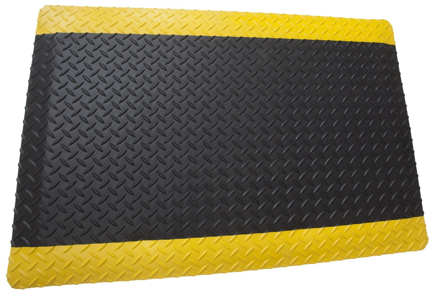 Rhino Anti-Fatigue Mats Industrial Smooth 4 ft. x 5 ft. x 7/8 in. Commercial Floor Mat Anti-Fatigue, Black IS48DSX5