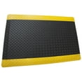 thumbnail image 1 of 36" Wide, Rhino Mats, Diamond  PLATE RHI-NO SLIP, Black w/ Yellow Borders, 9/16" Thick, Choose Length, 1 of 5