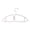 White, variant on Foldable Clothes Hanger for Travel and Home, Non-Marking Plastic Hanger for Underwear and Lingerie, Space-Saving Wardrobe Hanger, Gray