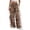 D-Brown188, variant on Women's Leopard Sweatpants Y2k Baggy Wide Leg Side Striped Streetwear Trousers