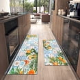 thumbnail image 6 of Lemon Kitchen Mat Set of 2,Boho Orange Kitchen Rugs and Mats Non Skid Washable,Bohemian Kitchen Runner Rugs with Rubber Backing (17"x48"+17"x30"), 6 of 6