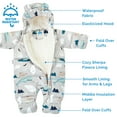 thumbnail image 5 of JAN & JUL Cute Baby Boys Winterproof One Piece Snowsuits (Polar Pals, L), 5 of 6