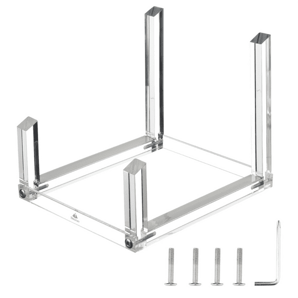 Vinyl Record Storage Holder for Albums, Acrylic Vinyl Record Organizer Stand Hold Up to 30 Records for 10In 12In Records,1 * Vinyl Record Storage Holder 1 set * installation accessories,Transparent