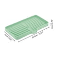 thumbnail image 4 of Unique Bargains 1 Pc Waterproof Soap Holder with Draining Light Green Soap Holder for Bathroom 10.04"x5.51"x0.79", 4 of 6