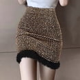 thumbnail image 2 of Sngxgn Women's High Waist Pleated Mini Skirt Flared Flowy A Line Skirts(Gold,One Size), 2 of 5
