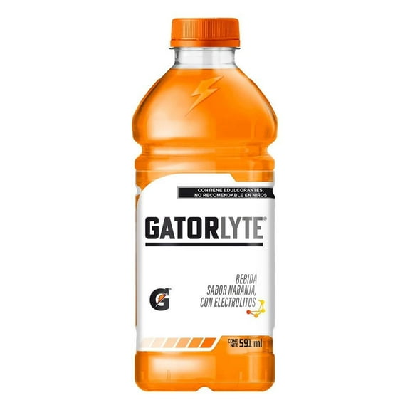 Bebida hidratante Gatorlyte sabor naranja 591 ml
