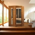 thumbnail image 2 of Dynamic Saunas Dynamic Heming Elite 2-person Corner Ultra Low EMF (Under 3MG) FAR Infrared Sauna (Canadian Hemlock), 2 of 3