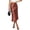 Brown, variant on Womens Satin Skirt Summer Silk Business Casual High Waisted A Line Flowy Work Wedding Cocktail Midi Skirts