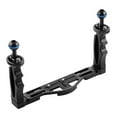thumbnail image 2 of Aluminium Alloy Underwater Camera Tray Snorkeling Video Light Stabilizer Stand - Black, as described, 2 of 8