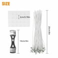 thumbnail image 7 of MeCids 120pcs 8 Inch Candle Wicks Kit Cotton Core Candle +Wick Sticker+Wick Holder, 7 of 7