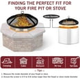thumbnail image 6 of Febtech Fire Pit Spark Screen 36 Inch Round Lid, Heavy Duty Fire Pit Steel Mesh Screen Ember Arrester Lid with Hook for Outdoor Fire Pits Fireplace Fire Pit Insert Liner Replacement Screen, 6 of 17