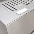 thumbnail image 6 of Akicon 36" Stainless Steel Range Hood, Modern Box Ducted Kitchen Hood with Powerful Vent Motor, Wall Mount, 36"W * 30"H*14"D, Brushed Stainless, 6 of 7